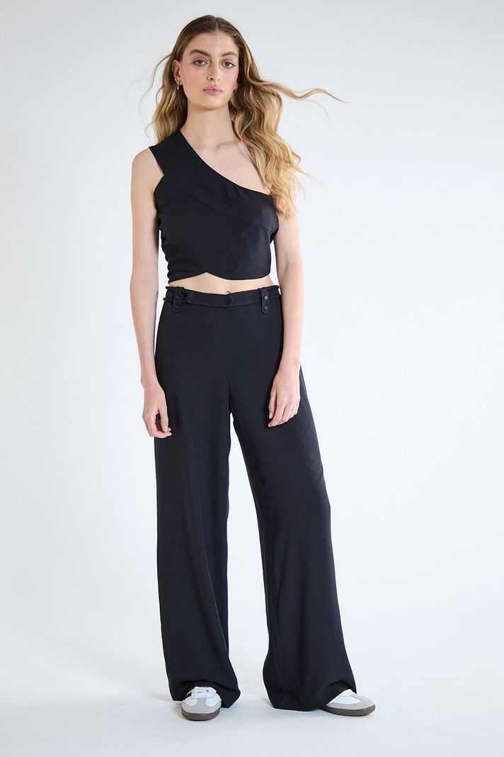 Pantalon Liso Negro iO 11020125004102-0