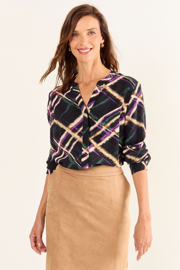 Blusa Fantasia Negro Ma Griffe 14102126061102... a $22.990