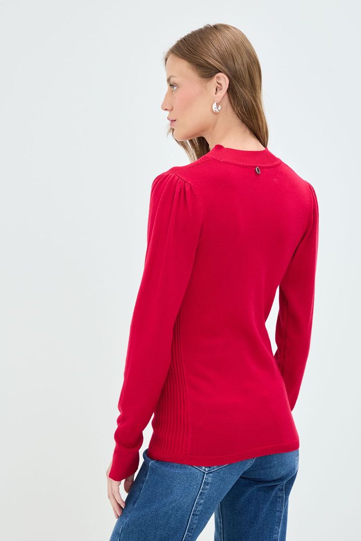 Sweater Liso Rojo 18120125050103-2