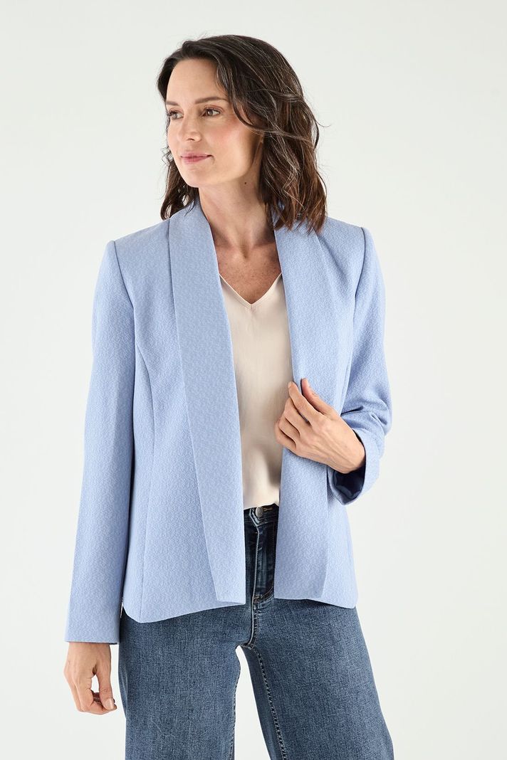Blazer Solapa Continua Celeste Ma Griffe 16002125001110-0