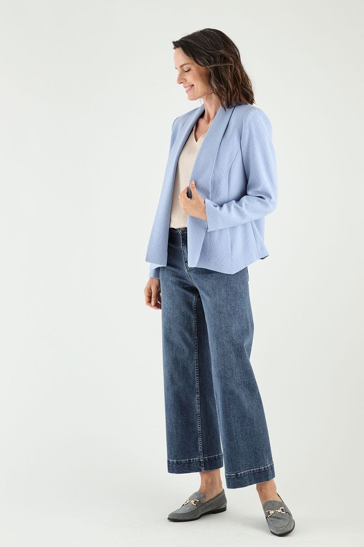 Blazer Solapa Continua Celeste Ma Griffe 16002125001110-2