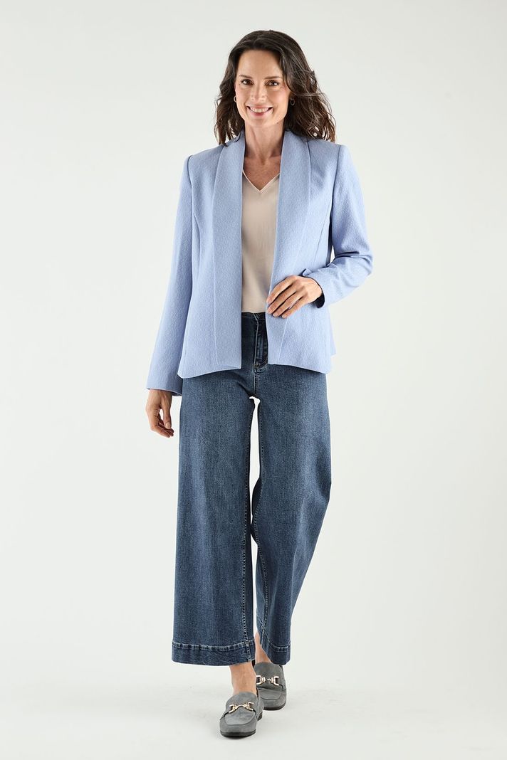 Blazer Solapa Continua Celeste Ma Griffe 16002125001110-4