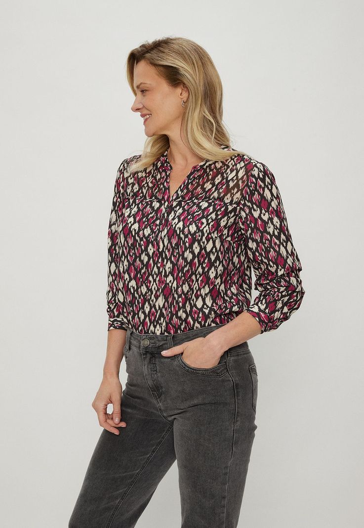 Blusa Estampada Blanco Ma Griffe 14102124058105-3