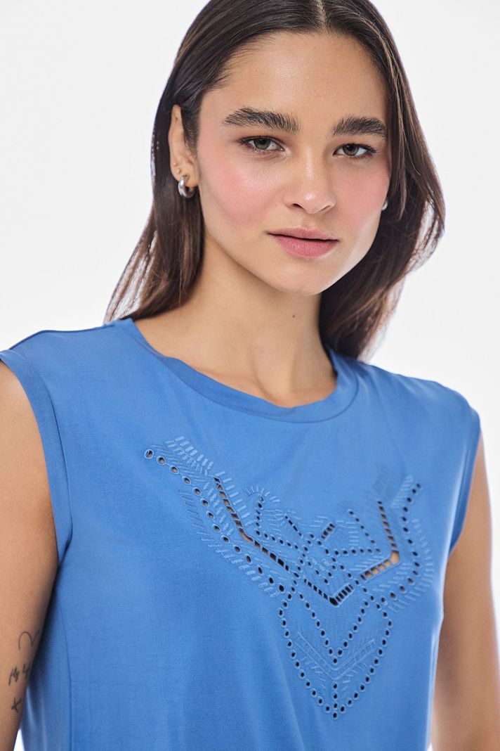 Polera Estampada Azul iO 14620224055134-1