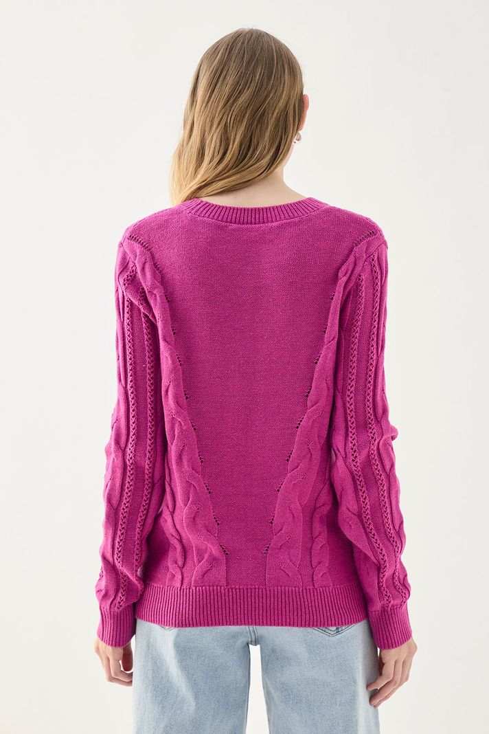 Sweater Liso Morado 18107125003121-3