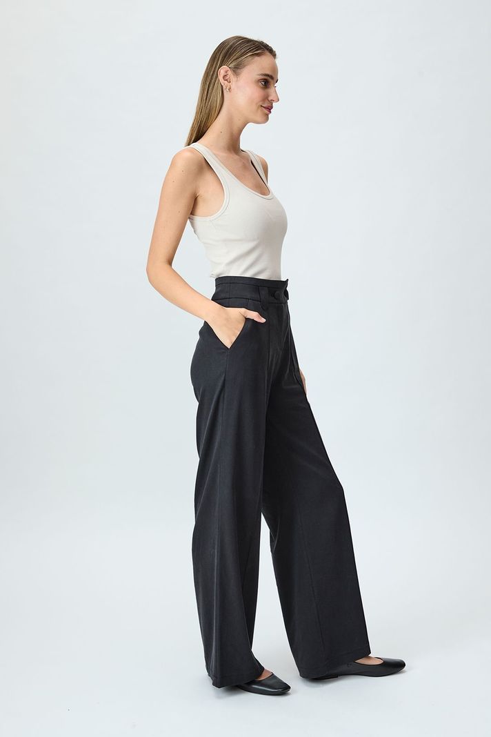 Pantalon Liso Negro iO 11020125002102-3