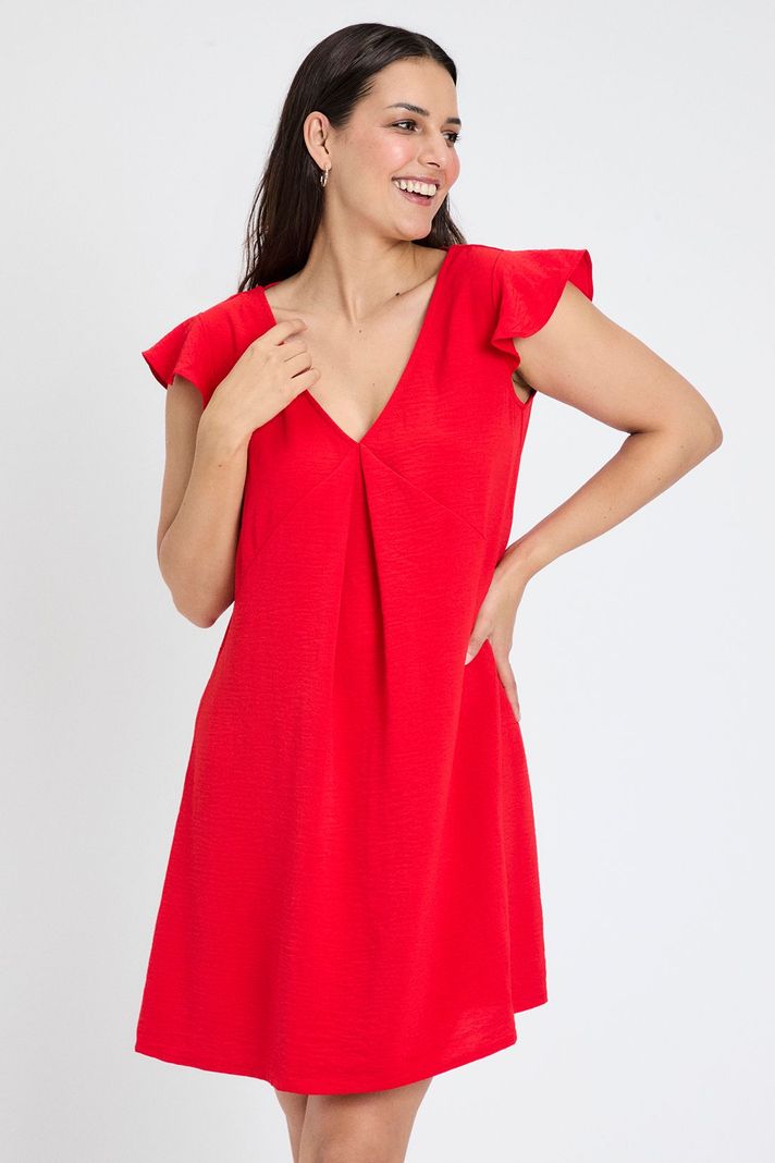 Vestido Liso Rojo Ash 13007224009103-2