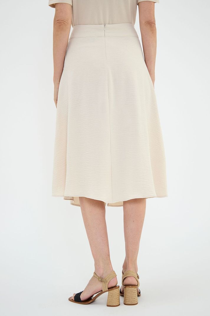 Falda Evase Con Plisados Beige Ma Griffe 12002224004106-4