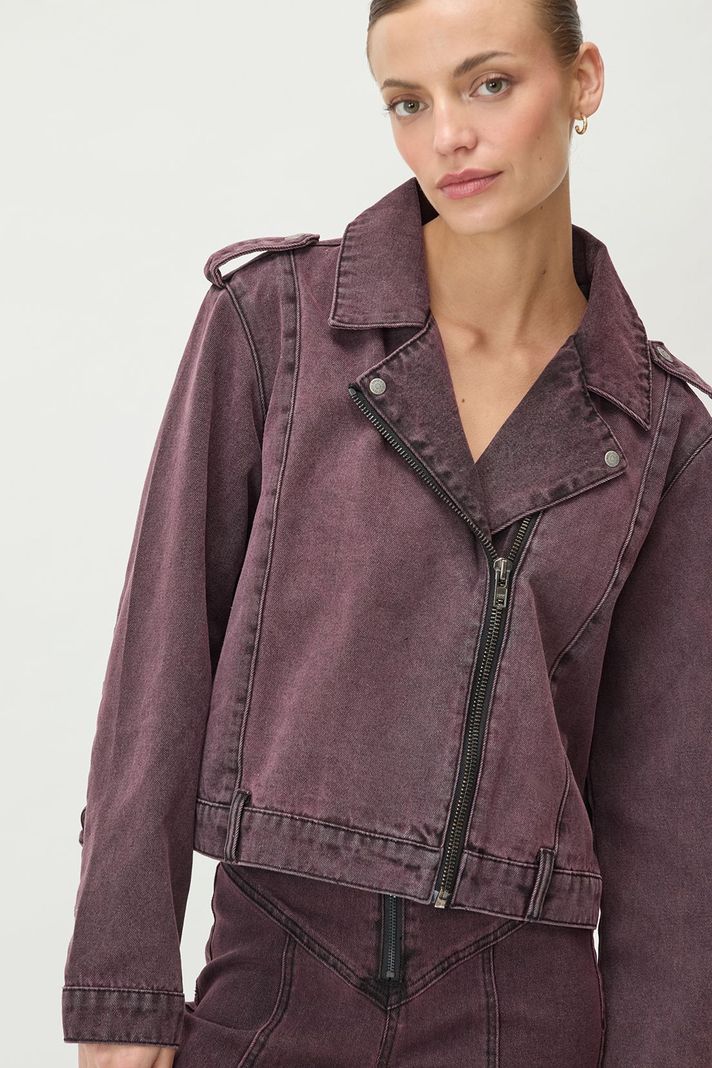 Chaqueta Mezclilla Burdeos 17820125051112-0
