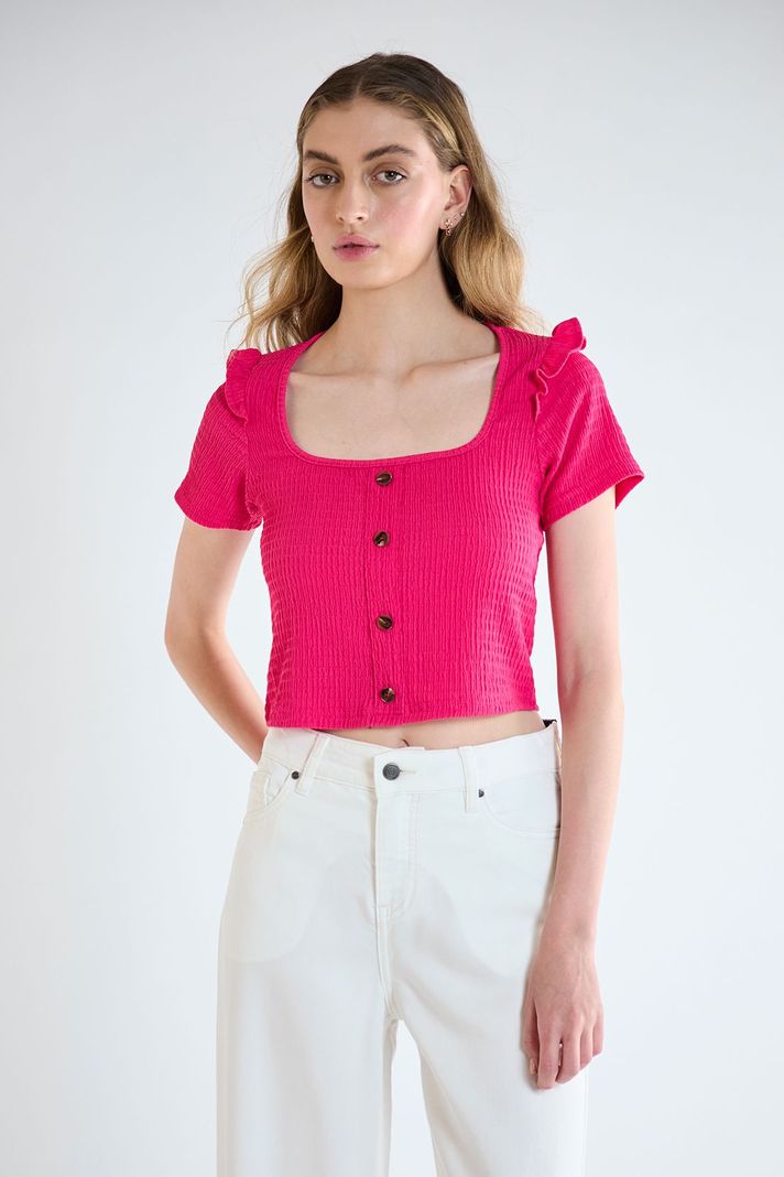Polera Lisa fucsia iO 14220125002116-0