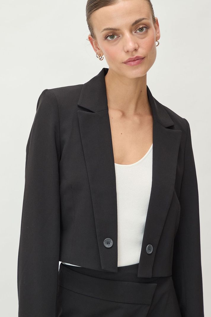 Blazer Liso Negro 16020125061102-1