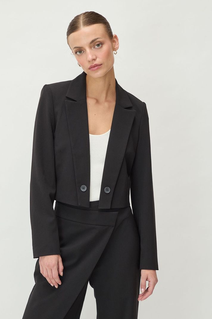 Blazer Liso Negro 16020125061102-4