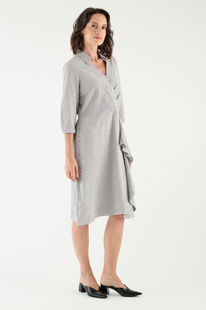 Vestido Camisero Con Vuelo Crudo Ma Griffe 13102125050105-3
