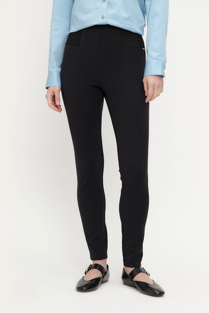 Calza Lisa Pretina Elastico Negro Ash 11407224003102-1