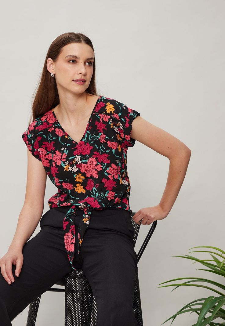 Top Print Nudo Negro Ash 14107124002102-0