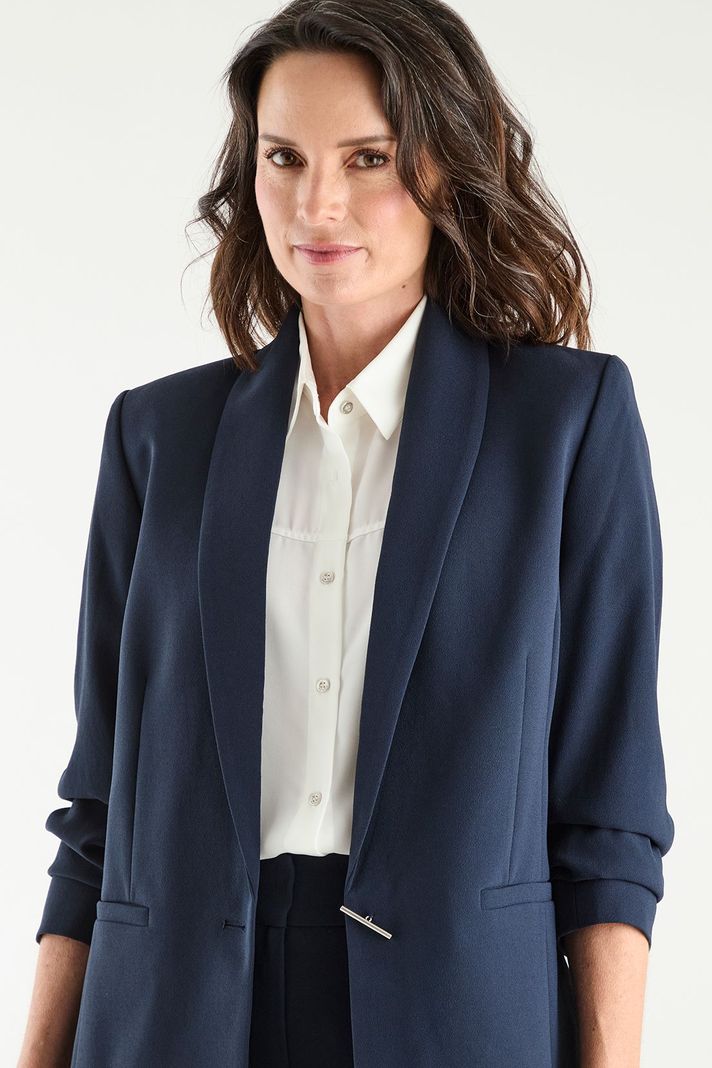 Blazer Solapa Continua Azul Ma Griffe 16002125051104-1