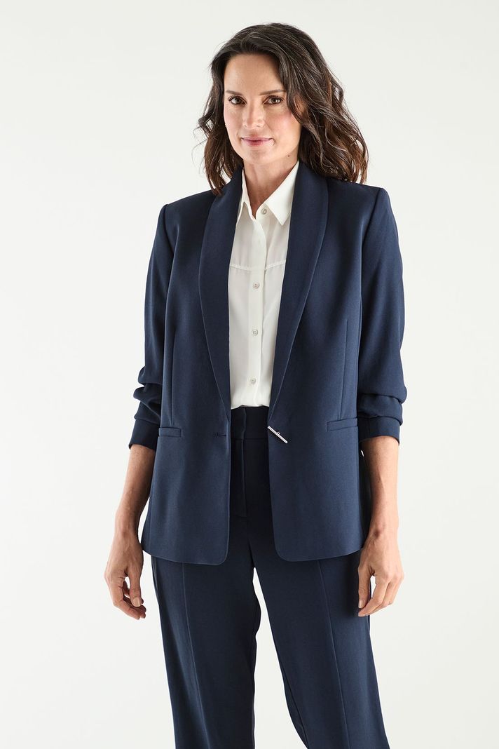 Blazer Solapa Continua Azul Ma Griffe 16002125051104-4