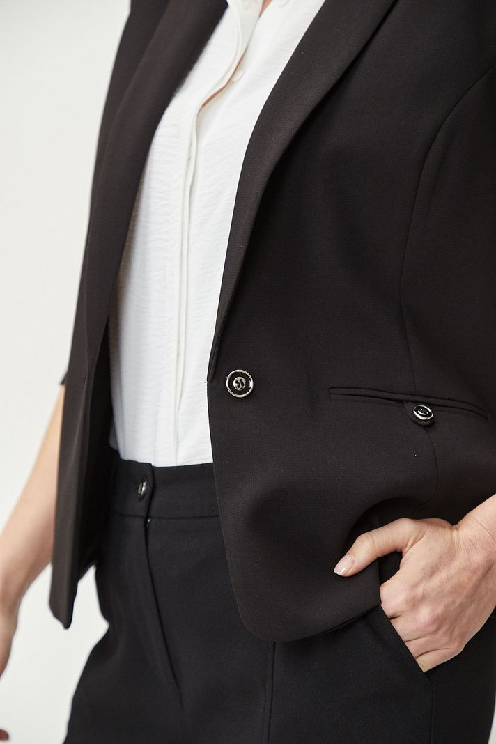 Blazer Liso Negro Ma Griffe 16002224051102-3
