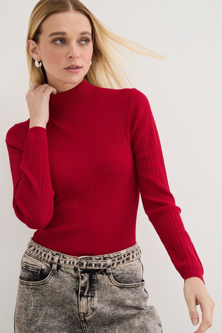 Polera Lisa Rojo 18207125050103-0