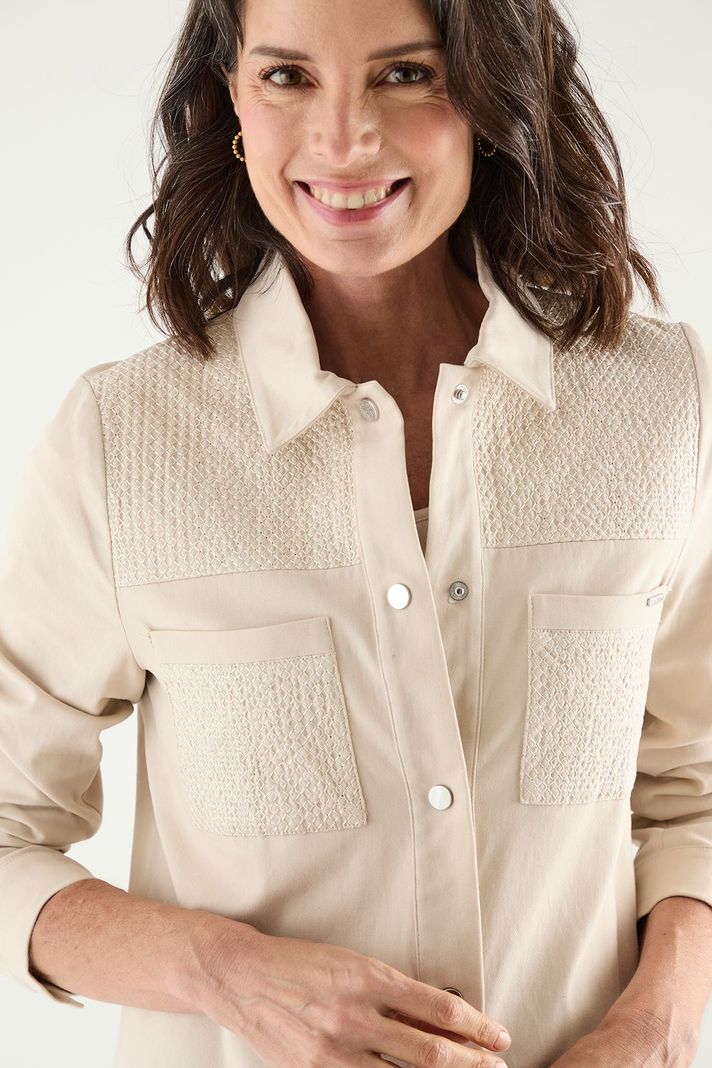 Chaqueta Sobrecamisa Beige Ma Griffe 17502125001106-1
