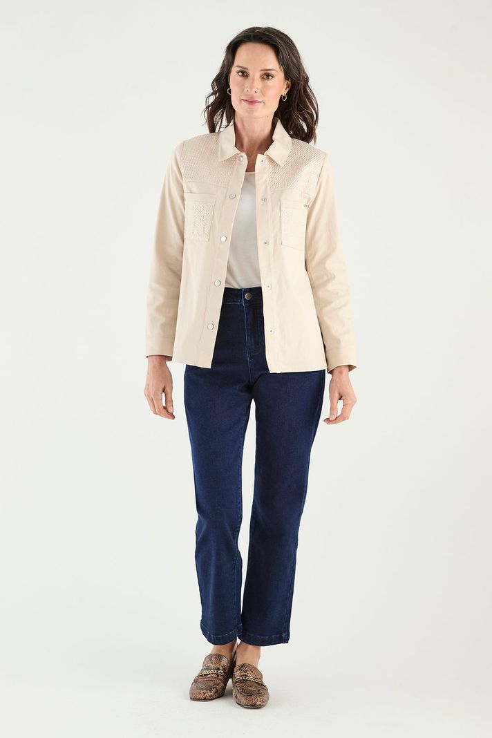 Chaqueta Sobrecamisa Beige Ma Griffe 17502125001106-4