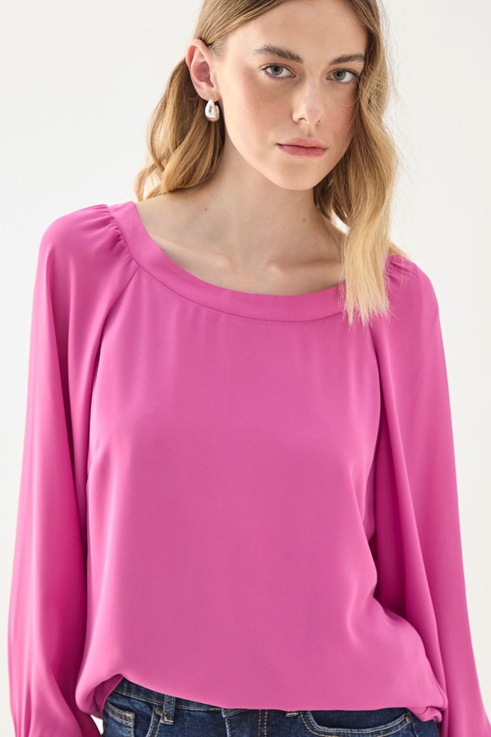 Blusa Manga Larga Lisa Morado 14007125055121-1