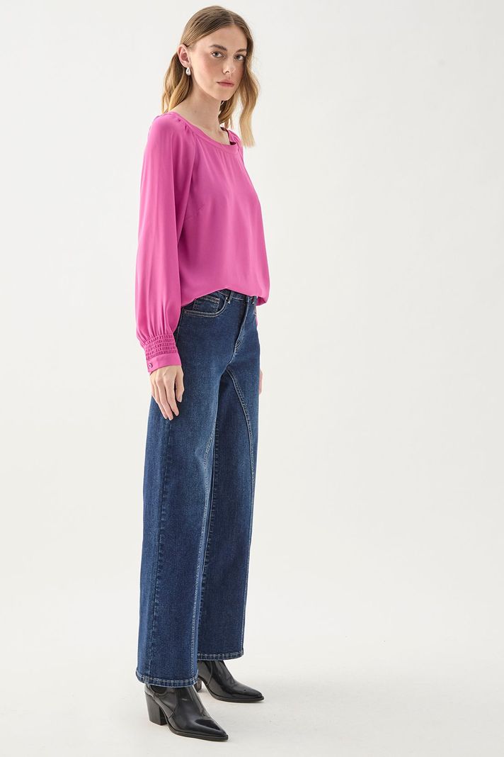 Blusa Manga Larga Lisa Morado 14007125055121-2