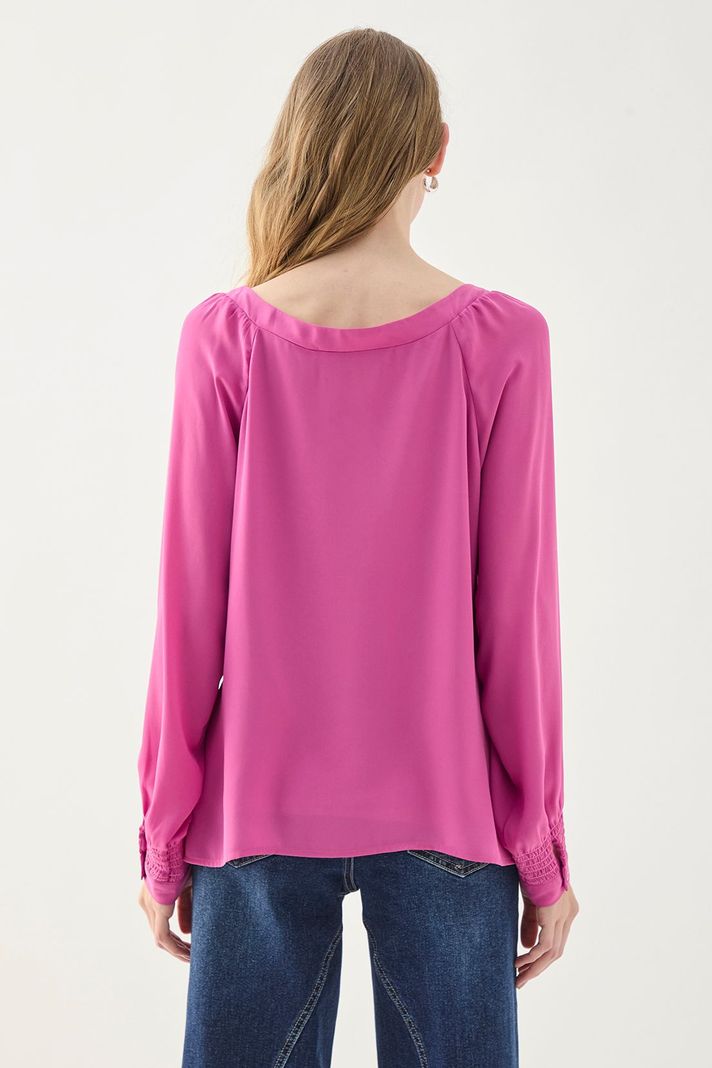 Blusa Manga Larga Lisa Morado 14007125055121-3