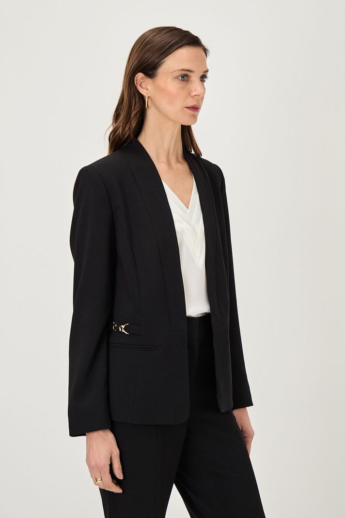 Blazer Accesorio En Costados Negro Ma Griffe 16002224054102-3