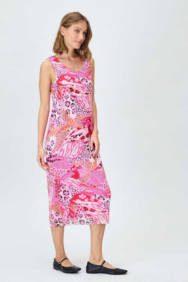 Vestido Largo Fantasia Rosado 13504224004123-3