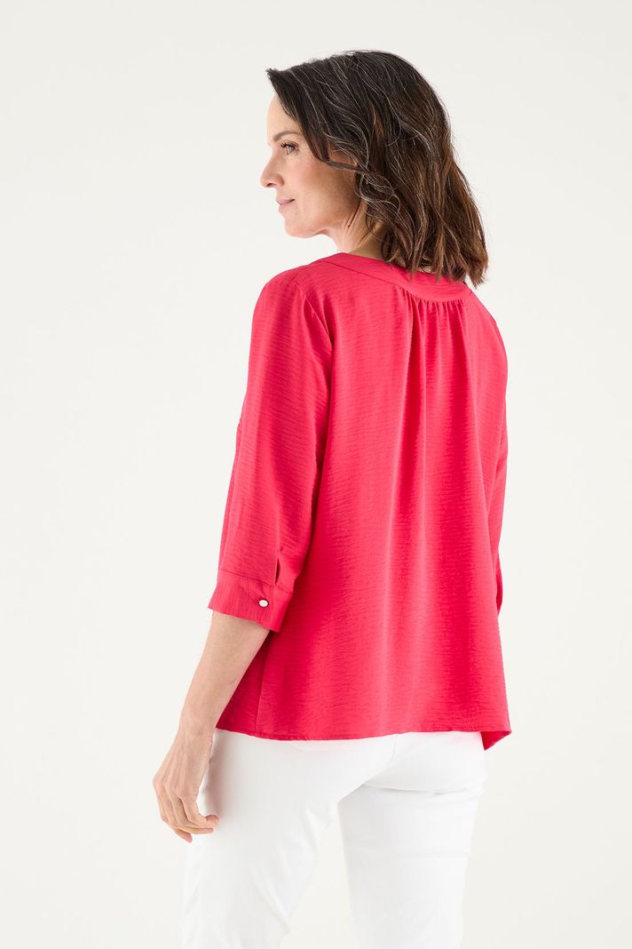 Blusa Escote En V Con Botones fucsia Ma Griffe 14002125004116-3