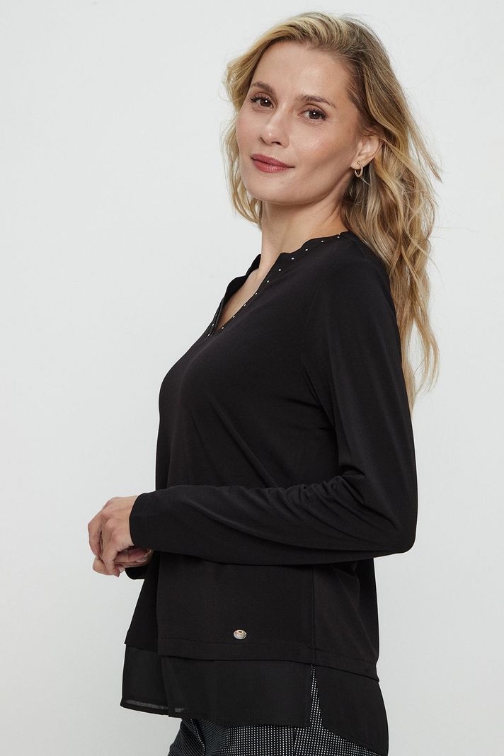 Polera Lisa Negro Ma Griffe 14202224001102-3