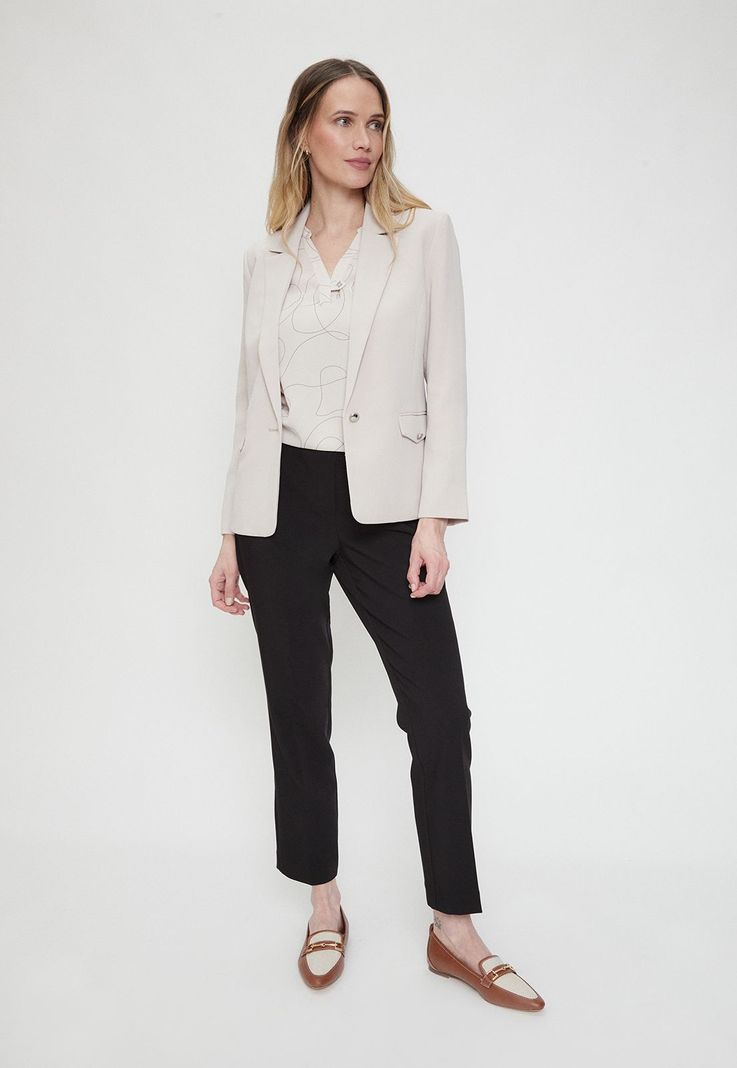 Blazer Liso Beige Ma Griffe 16002224052106-1