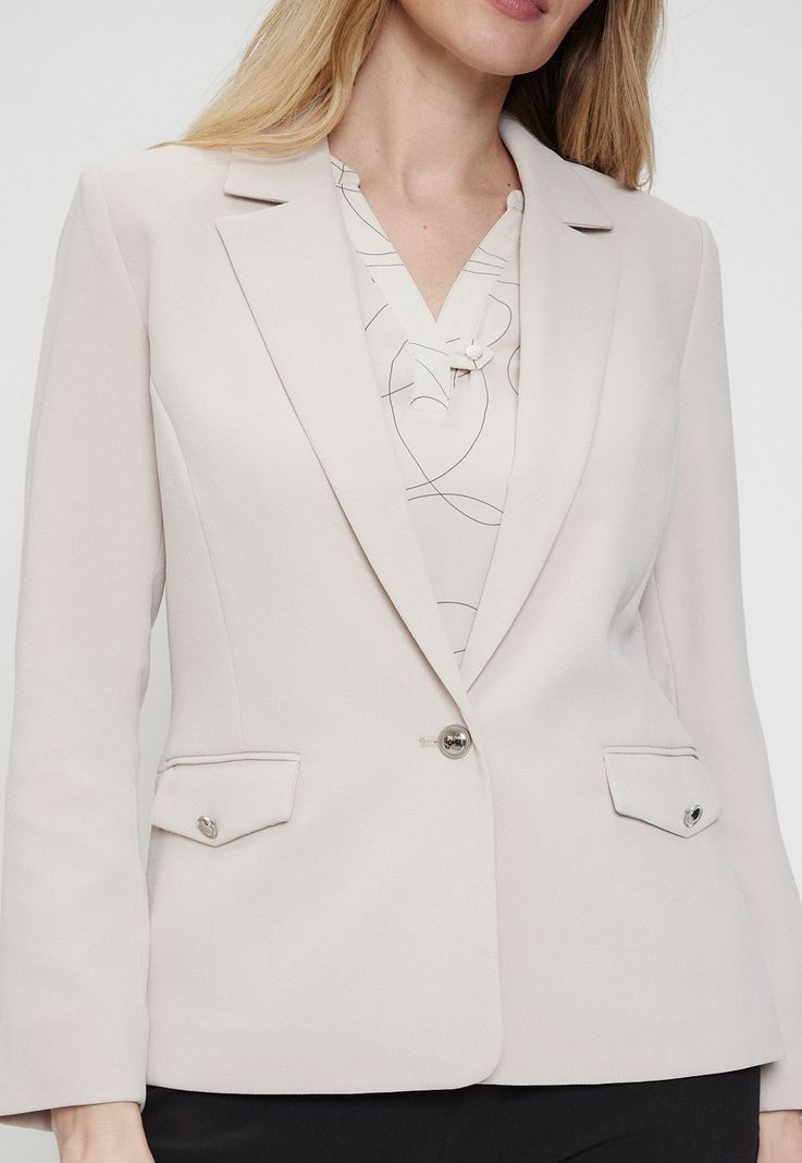 Blazer Liso Beige Ma Griffe 16002224052106-2