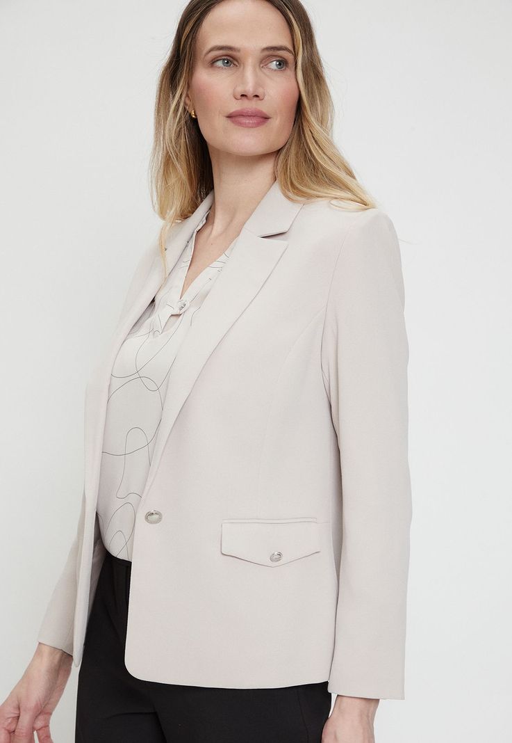 Blazer Liso Beige Ma Griffe 16002224052106-3