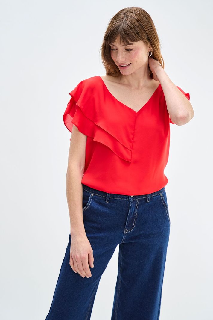 Blusa Lisa Rojo Ash 14007224063103-0