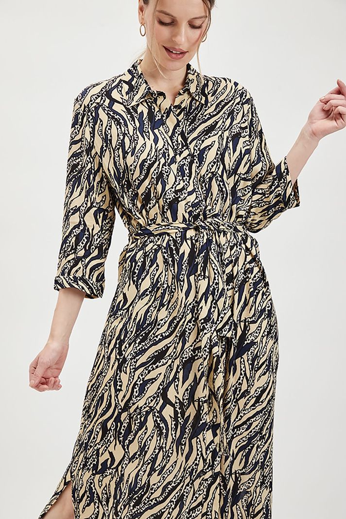 Vestido Camisero Estampado Beige Ash 13507224050106-0
