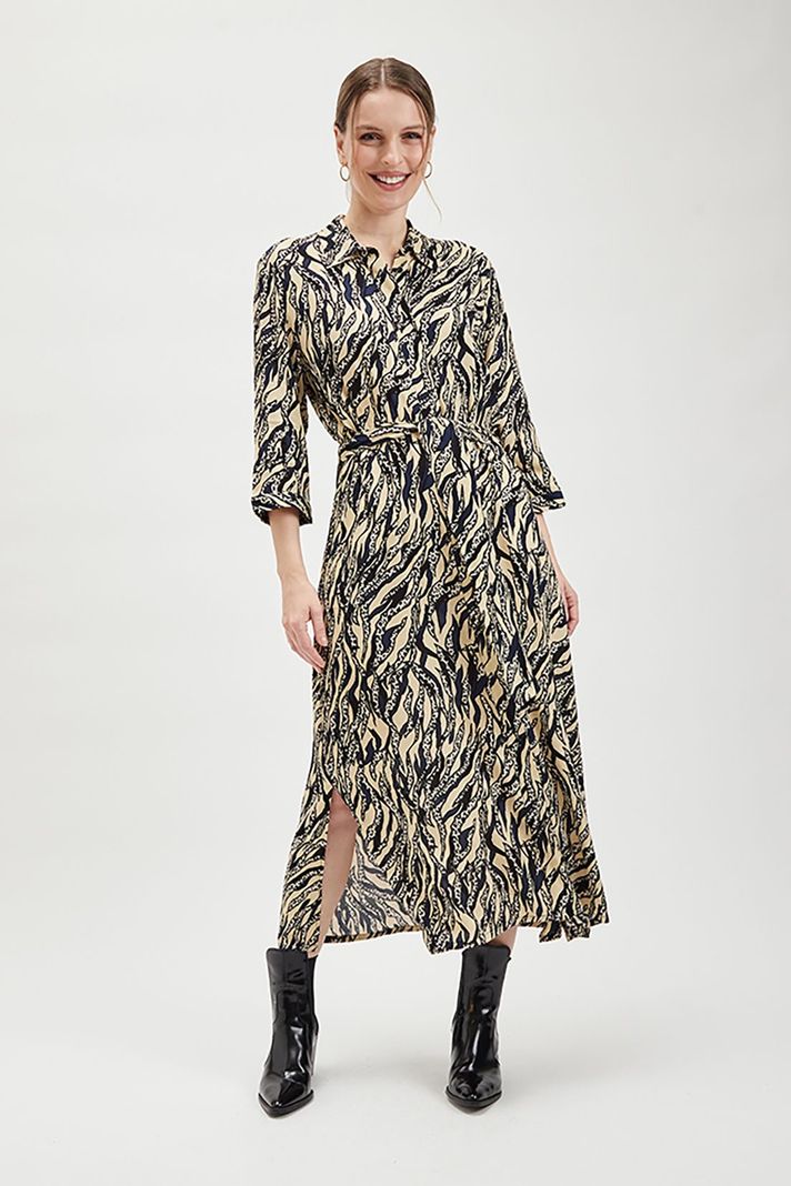 Vestido Camisero Estampado Beige Ash 13507224050106-2