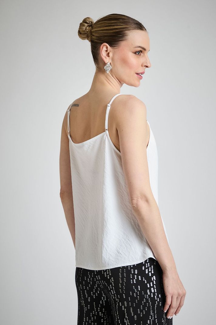 Top Liso Escote Drapeado Blanco Ash 14007224012105-3