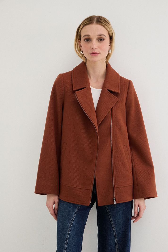 Chaqueton Liso Café 17207125054129-0