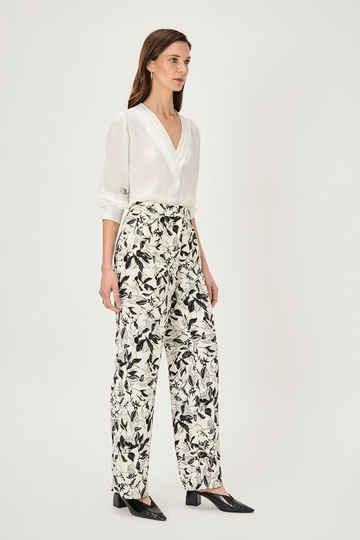 Pantalon Estampado Floral Negro Ma Griffe 11102224053102-3
