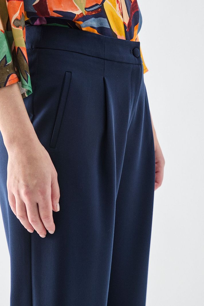 Pantalon Recto Pinzas Azul Ma Griffe 11002224058104-2