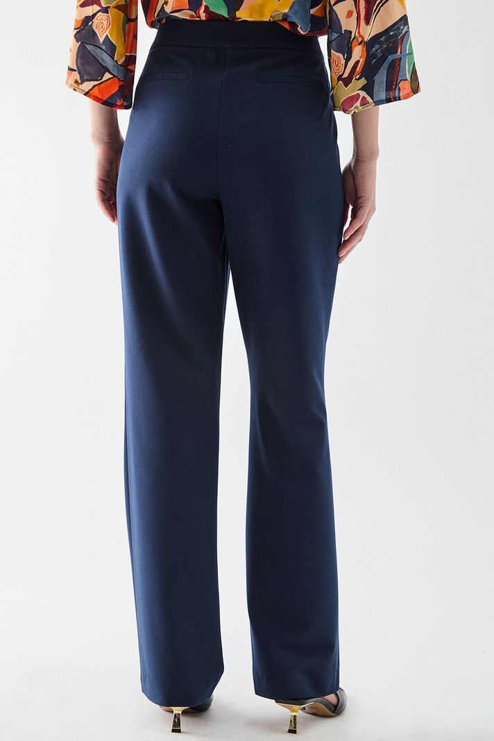 Pantalon Recto Pinzas Azul Ma Griffe 11002224058104-4