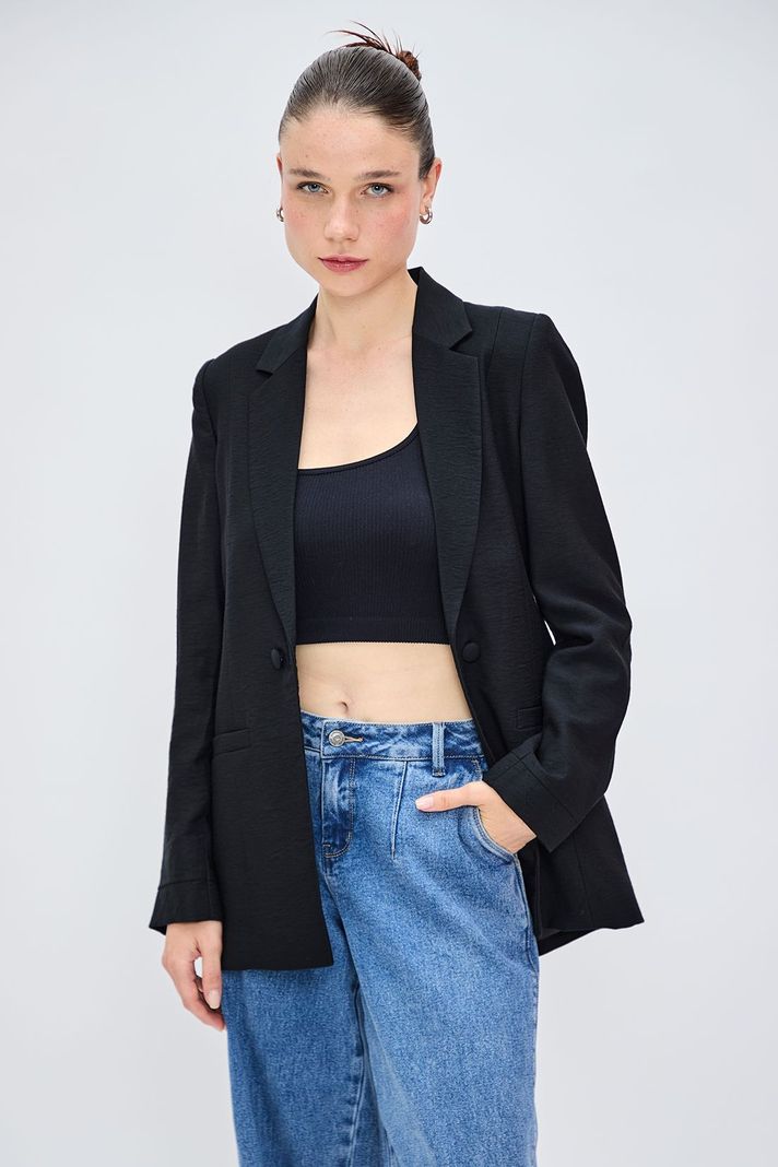 Blazer Liso Negro iO 16020224065102-0