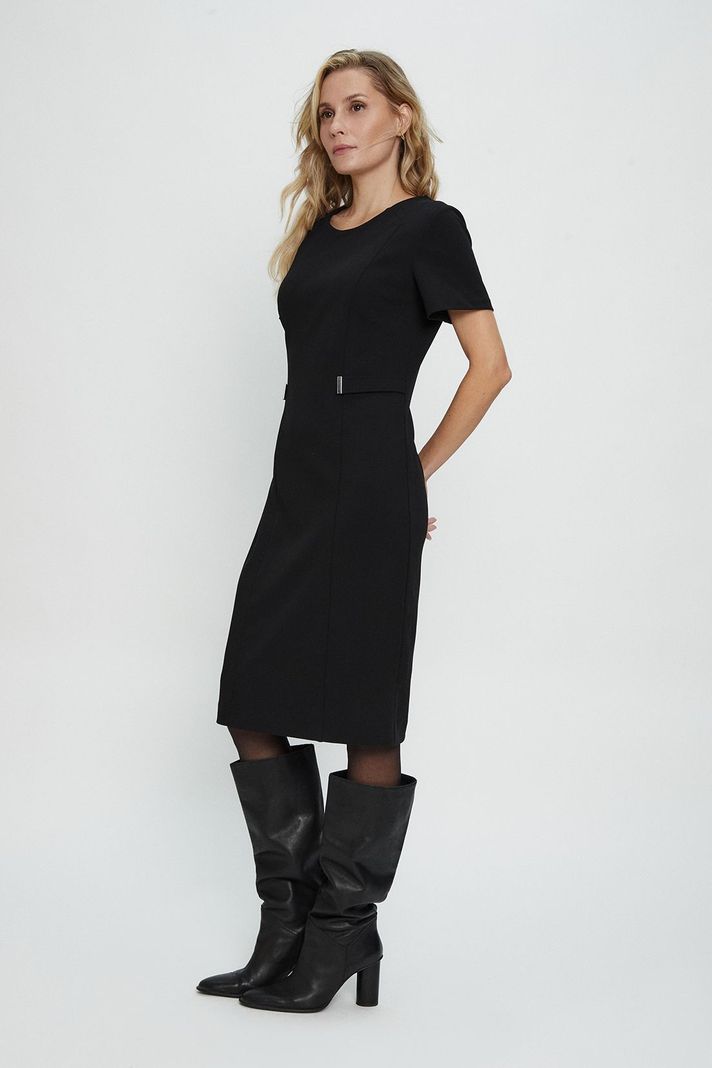Vestido Liso Negro Ma Griffe 13002224002102-3