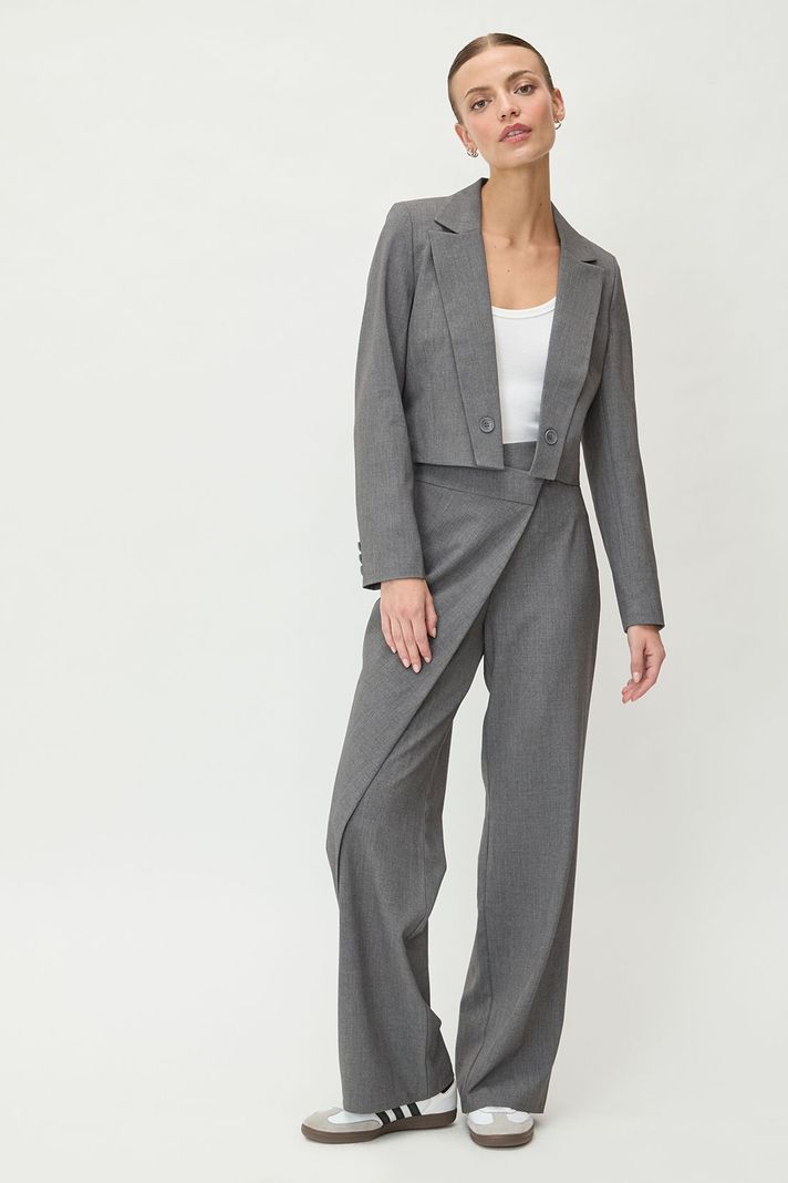 Blazer Liso Gris 16020125061113-1