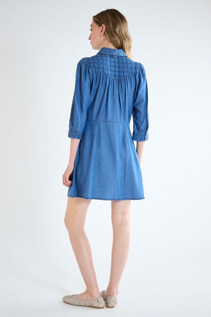 Vestido Liso Azul iO 13020125050104-4