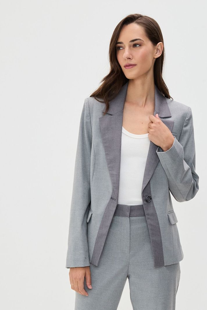 Blazer Liso Gris 16020125062113-0