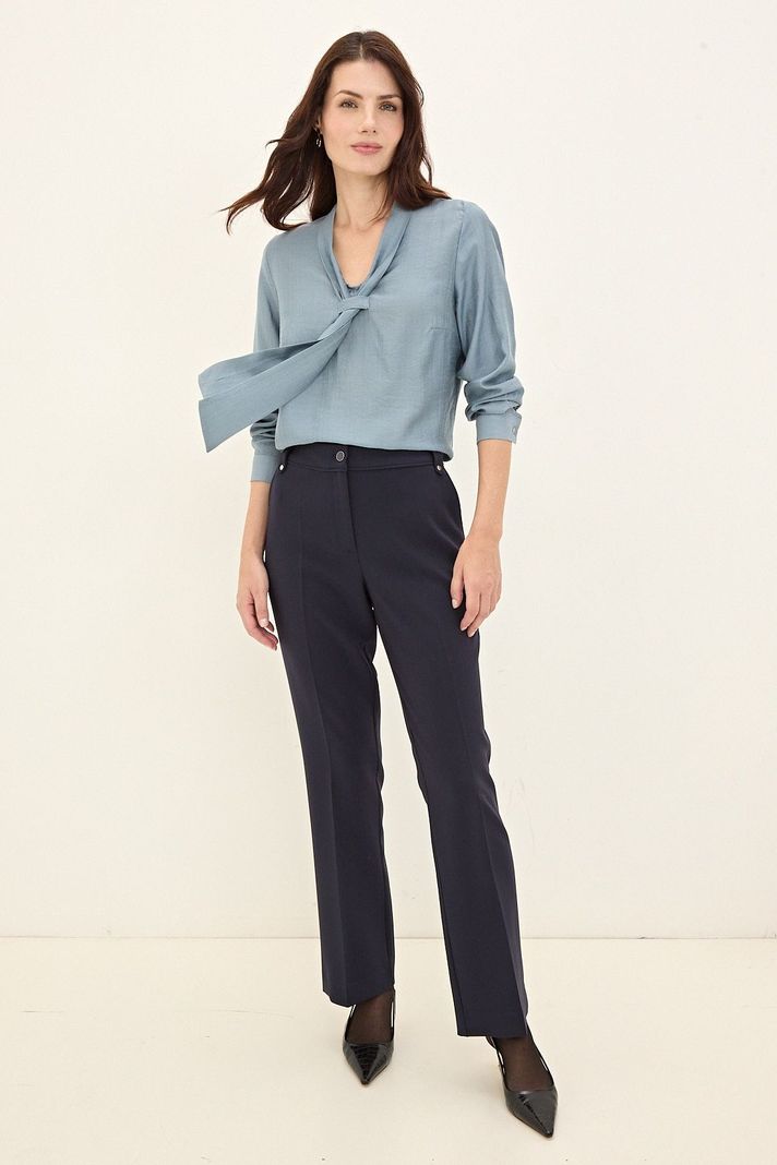 Pantalon  Formal Recto Azul 11002125070104-4