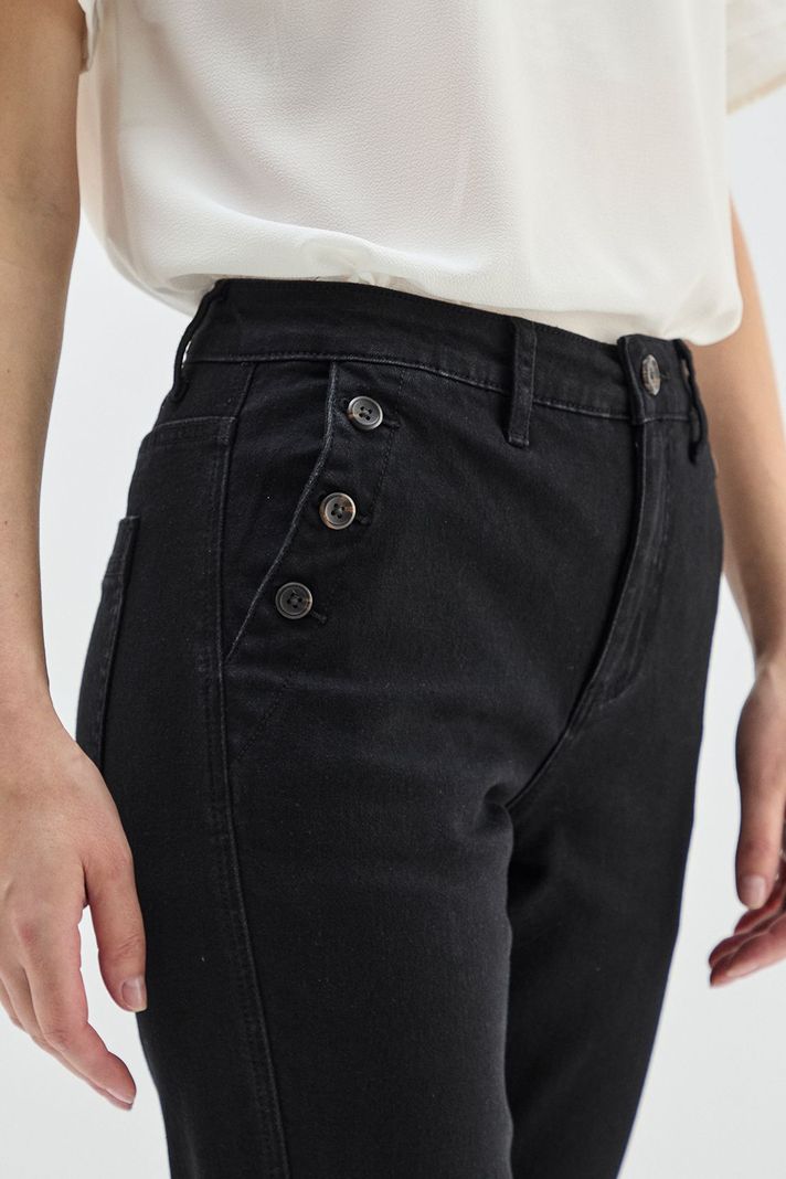 Jeans Crop Negro Ma Griffe 11302125001102-2